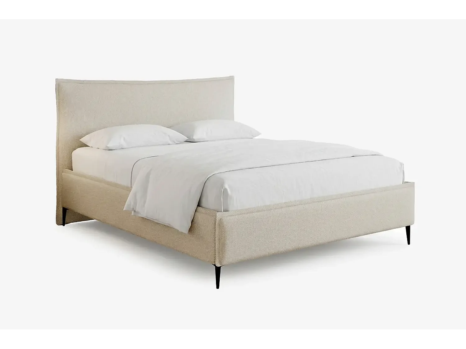 Lit capitonné MNUUO CELLEO avec coffre de rangement, beige, 140 x 200 cm, sommier à lattes en bois relevable