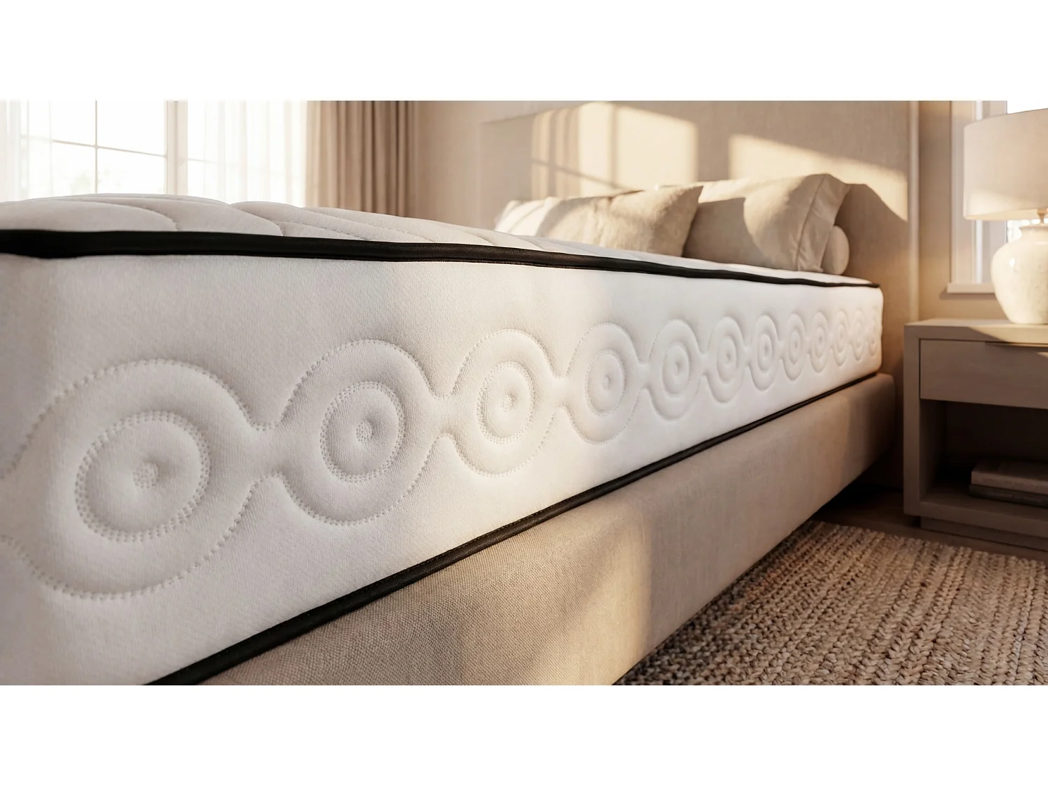 SIMPUR Matelas AMAZONE à ressorts ensachés 150x190 cm, hauteur +/- 25 cm