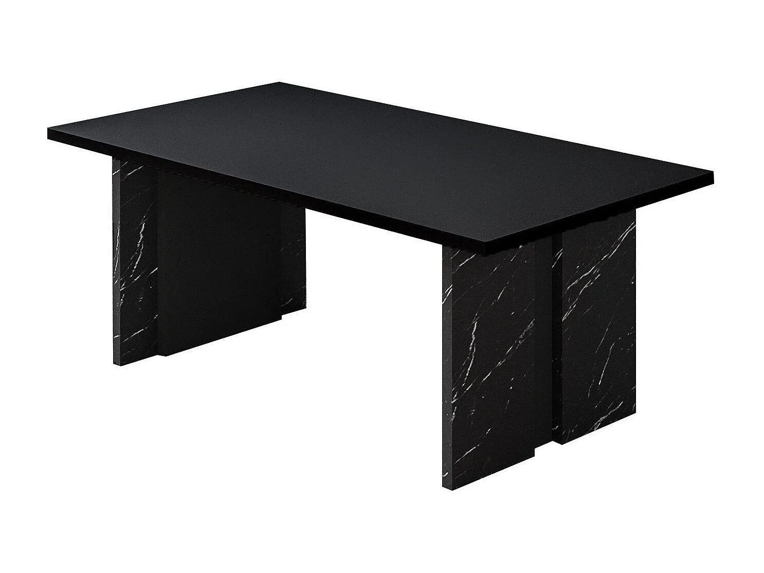 "Ravello" Holz Couchtisch - Elegantes Noir Design - 90 x 50 x 40 cm