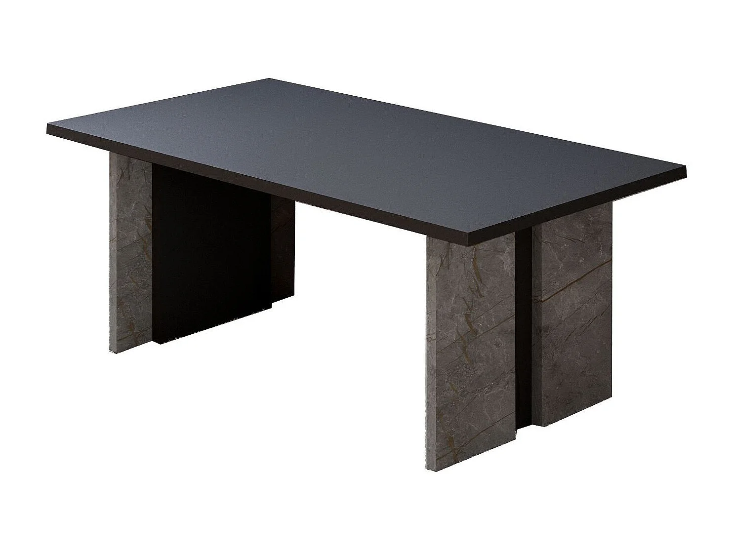 Tavolino da Salotto in Legno "Ravello" - Elegante Grigio Antracite - 90 x 50 x 40 cm