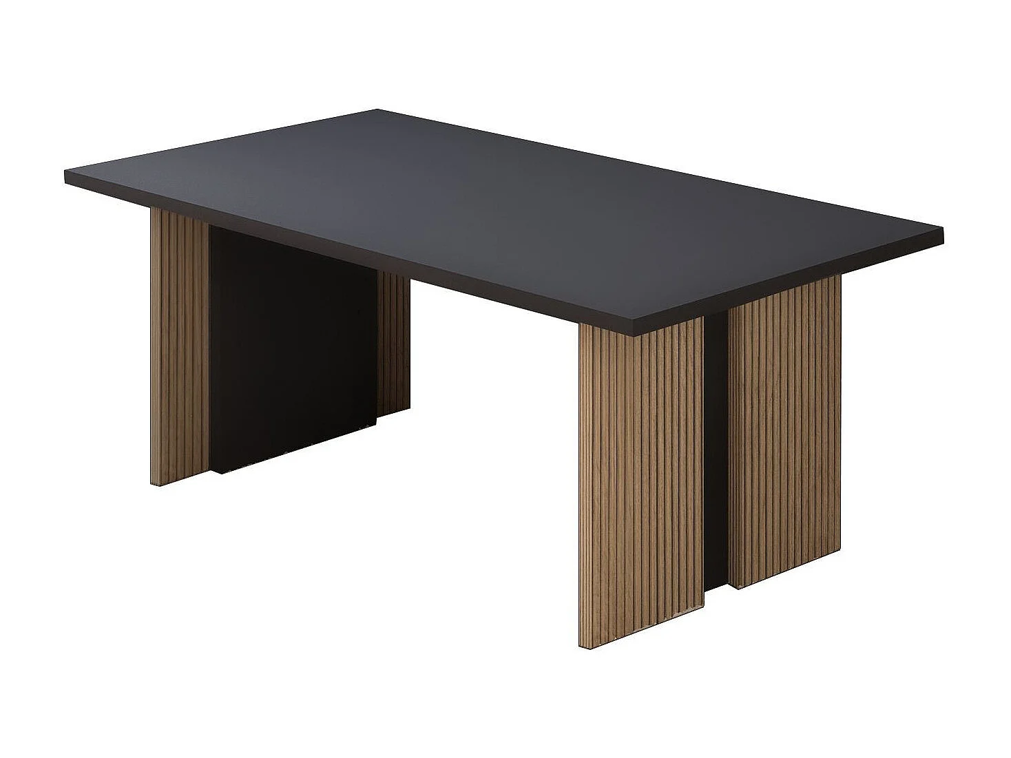 "Ravello" Holz Couchtisch - Anthrazitgrau - Elegant und Langlebig - 90 x 50 x 40 cm