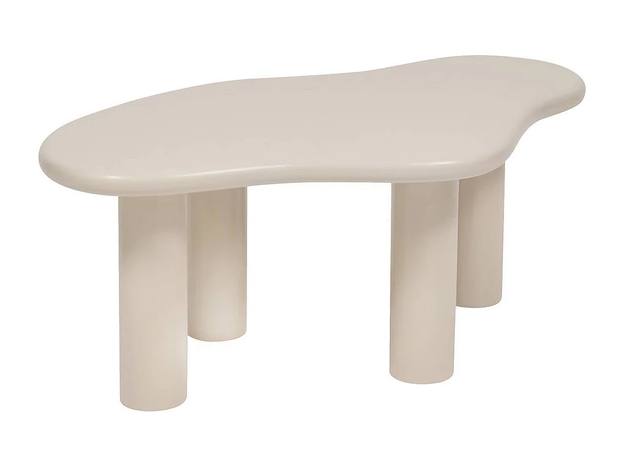 Lot de 2 Tables Basses Gigognes "Olao" 100cm Ivoire