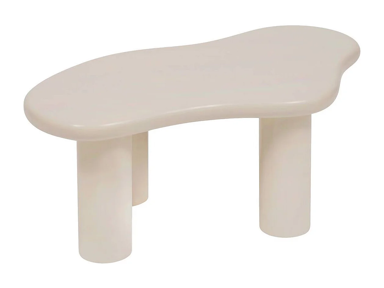 Lot de 2 Tables Basses Gigognes "Olao" 100cm Ivoire