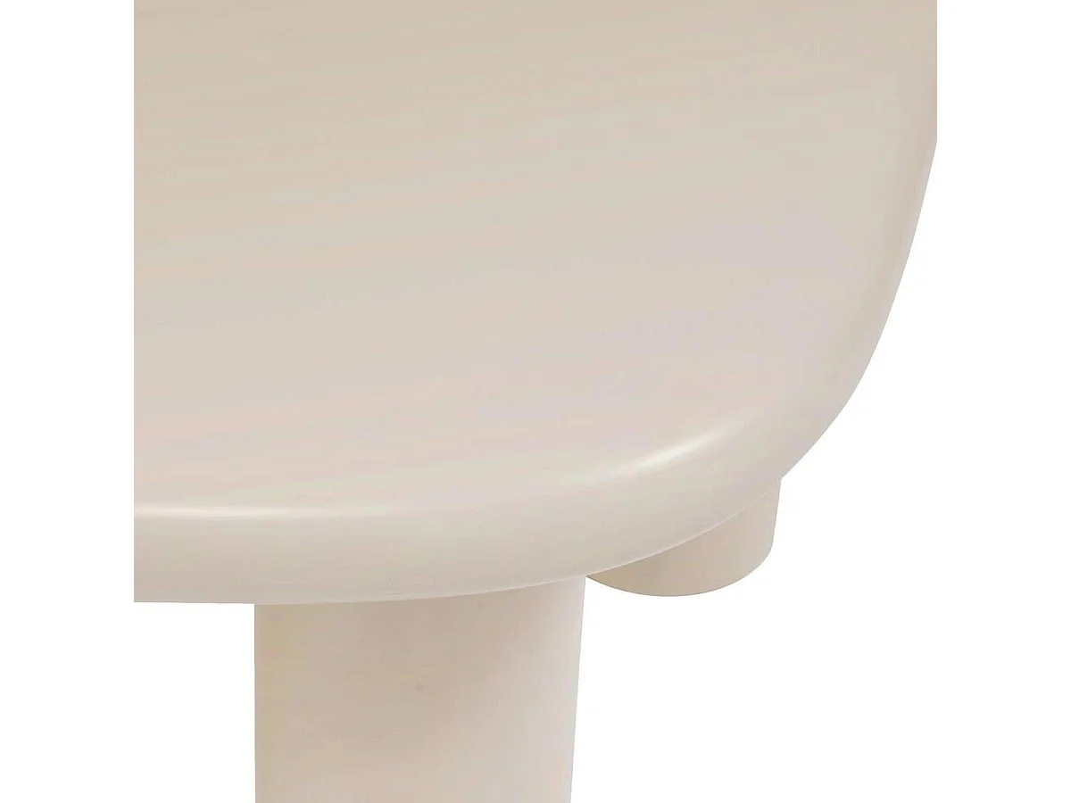 Lot de 2 Tables Basses Gigognes "Olao" 100cm Ivoire