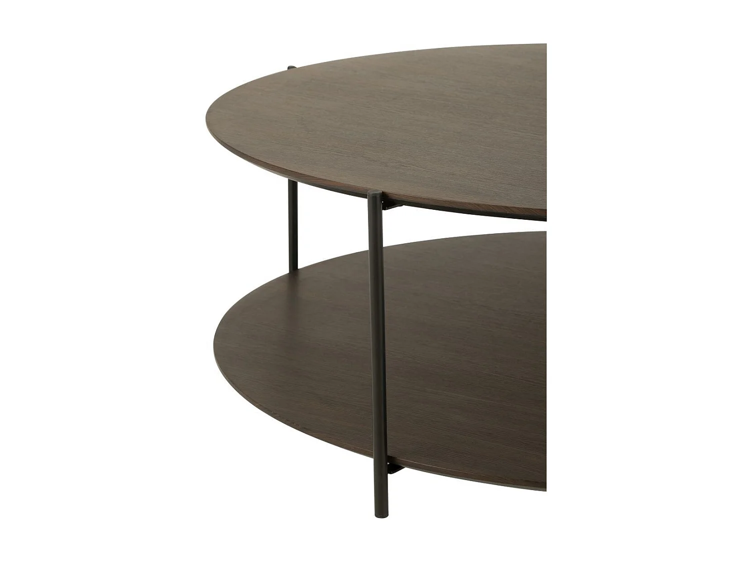 Table Basse Design "Rodolfo" 113cm Marron Foncé