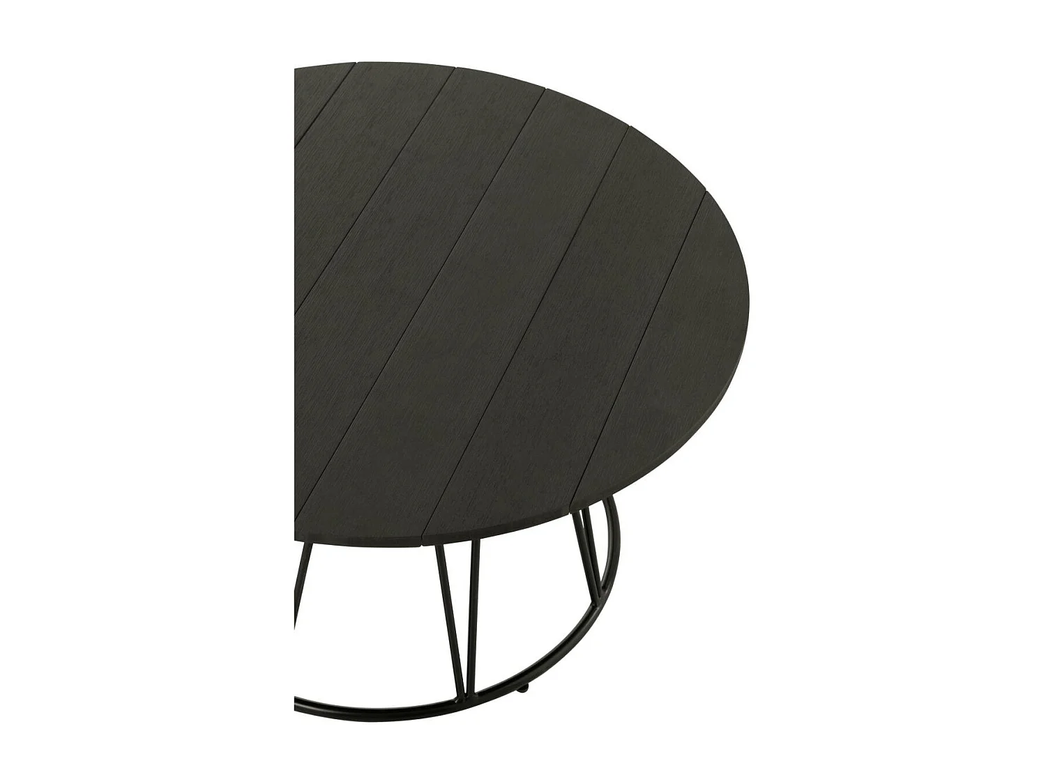 Table Basse en Métal "Poa" 80cm Noir