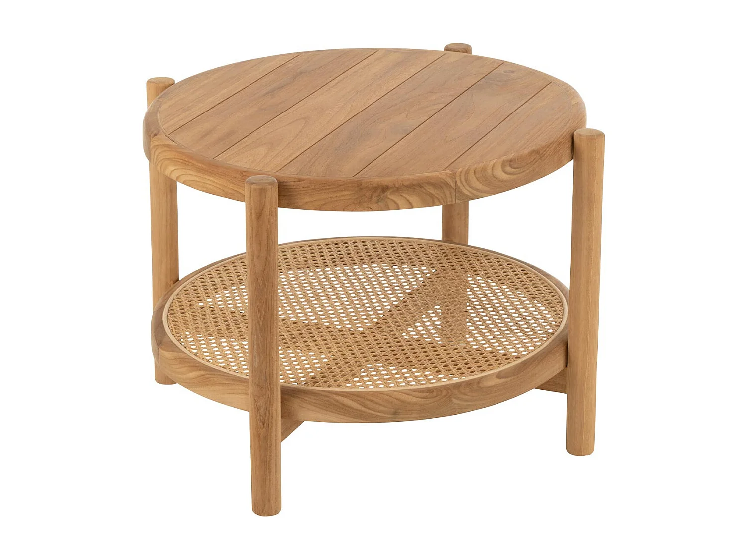 Table Basse en Teck "Luann" 68cm Naturel