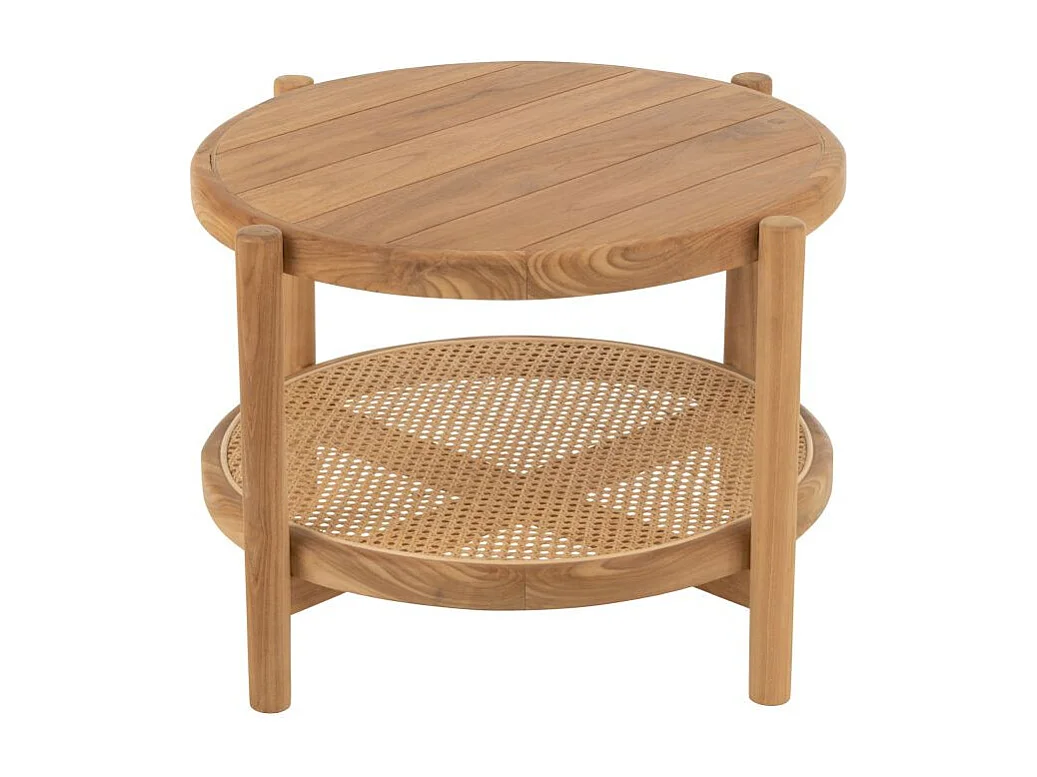 Table Basse en Teck "Luann" 68cm Naturel