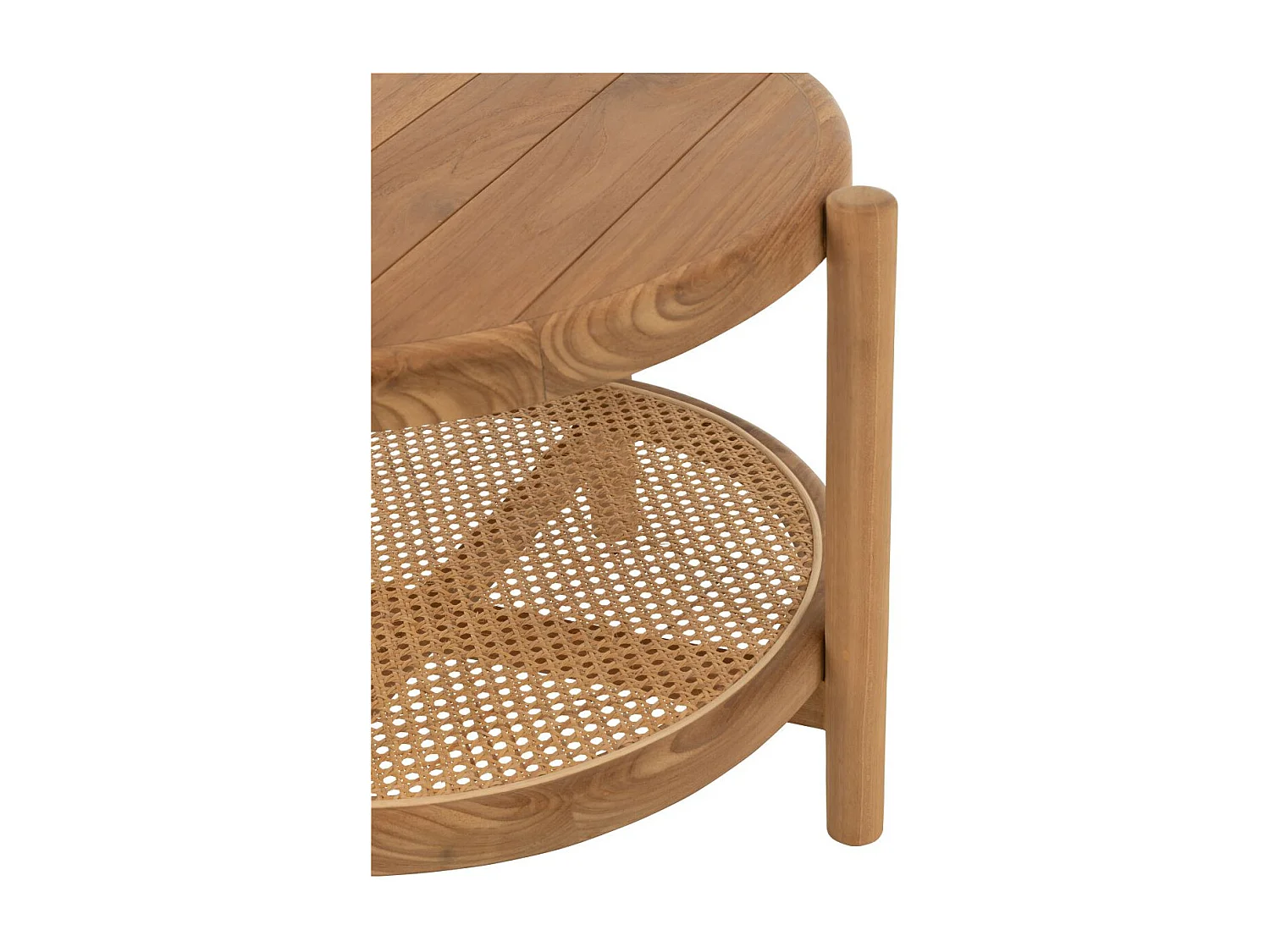 Table Basse en Teck "Luann" 68cm Naturel