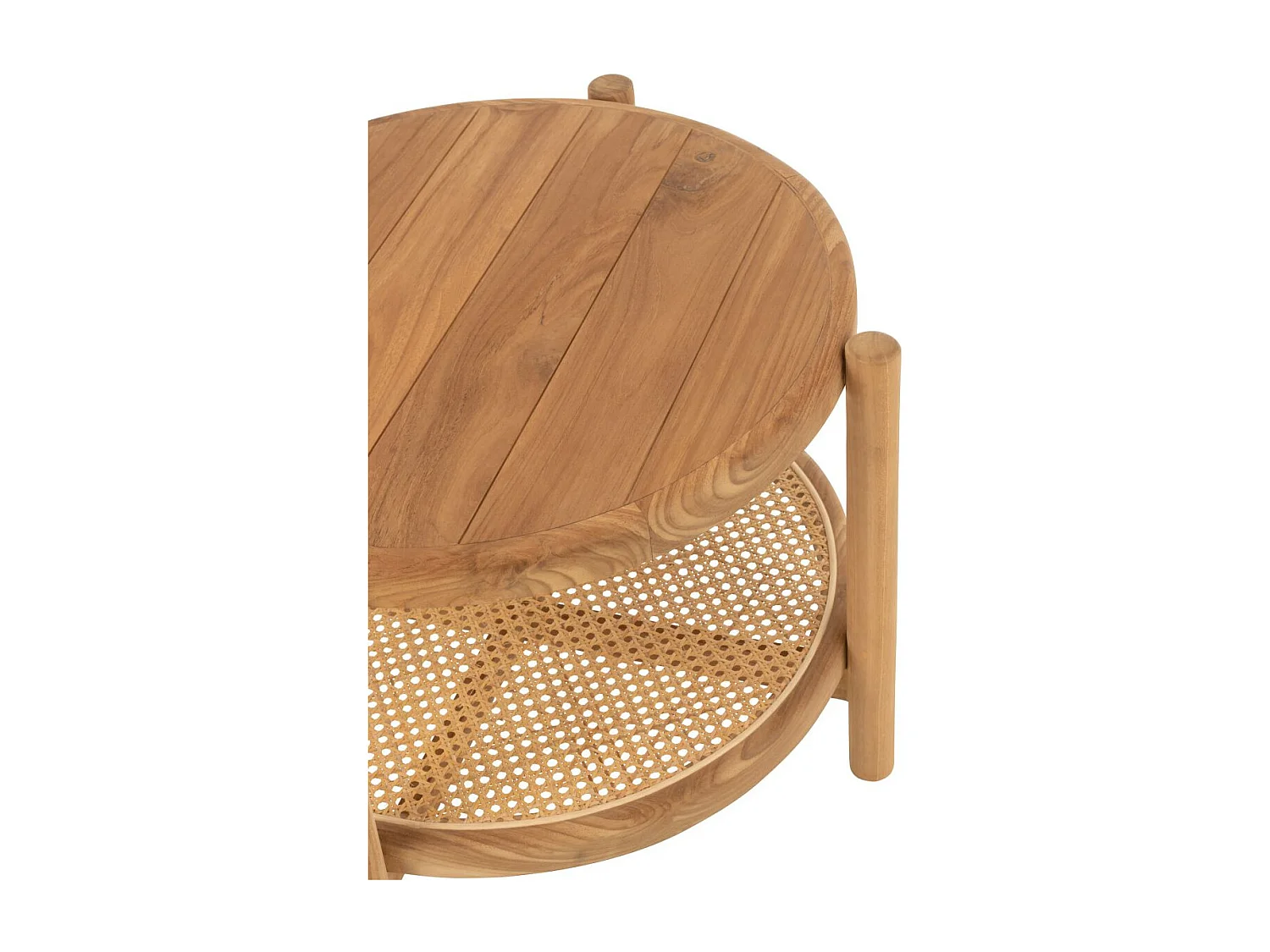 Table Basse en Teck "Luann" 68cm Naturel