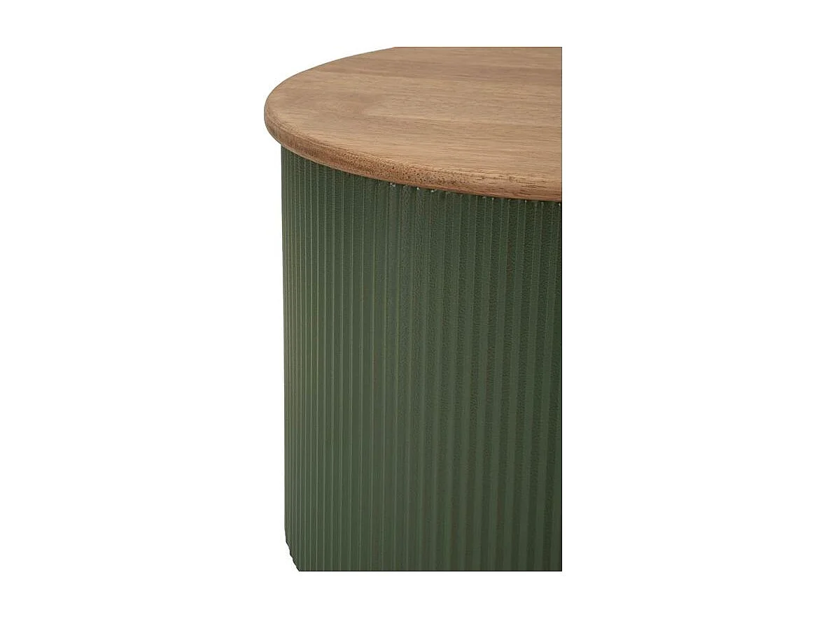 Ensemble table basse francfort verte 2 pièces 87 x 53x32 - 50 x 35x28