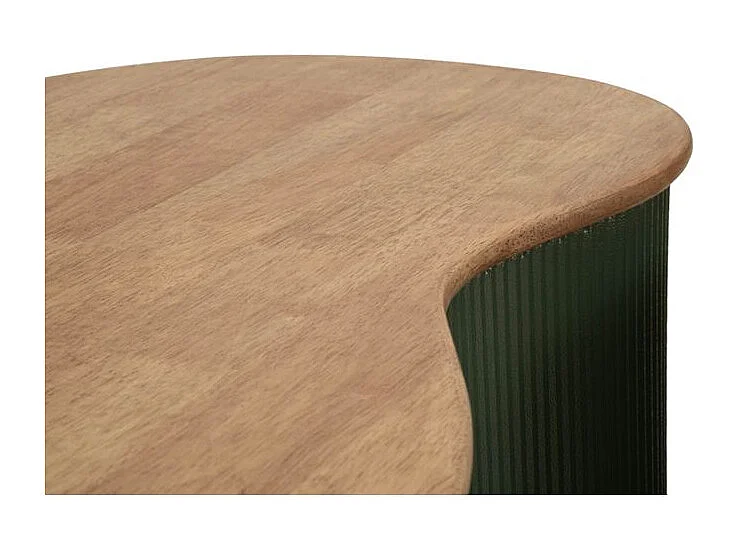 Ensemble table basse francfort verte 2 pièces 87 x 53x32 - 50 x 35x28