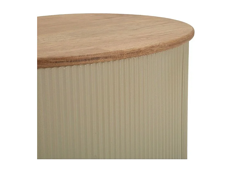 Ensemble table basse francfort blanche 2 pièces 87 x 53x32 - 50 x 35x28
