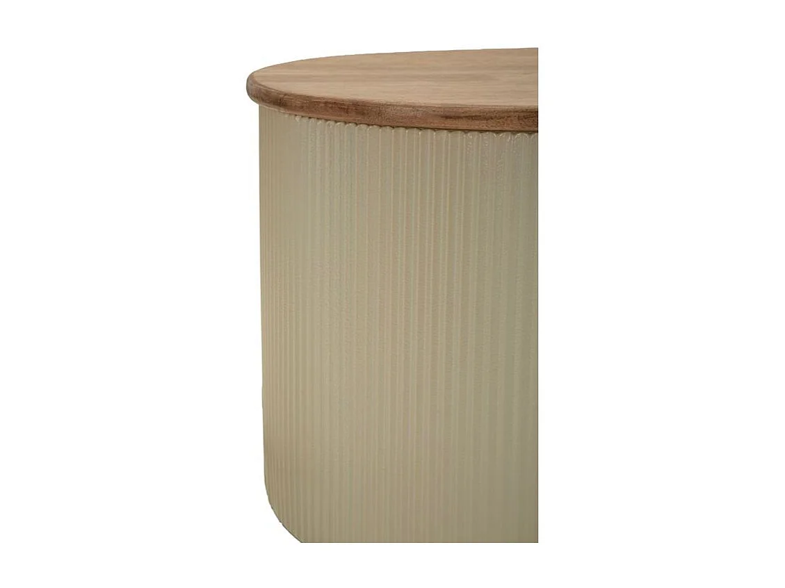 Ensemble table basse francfort blanche 2 pièces 87 x 53x32 - 50 x 35x28