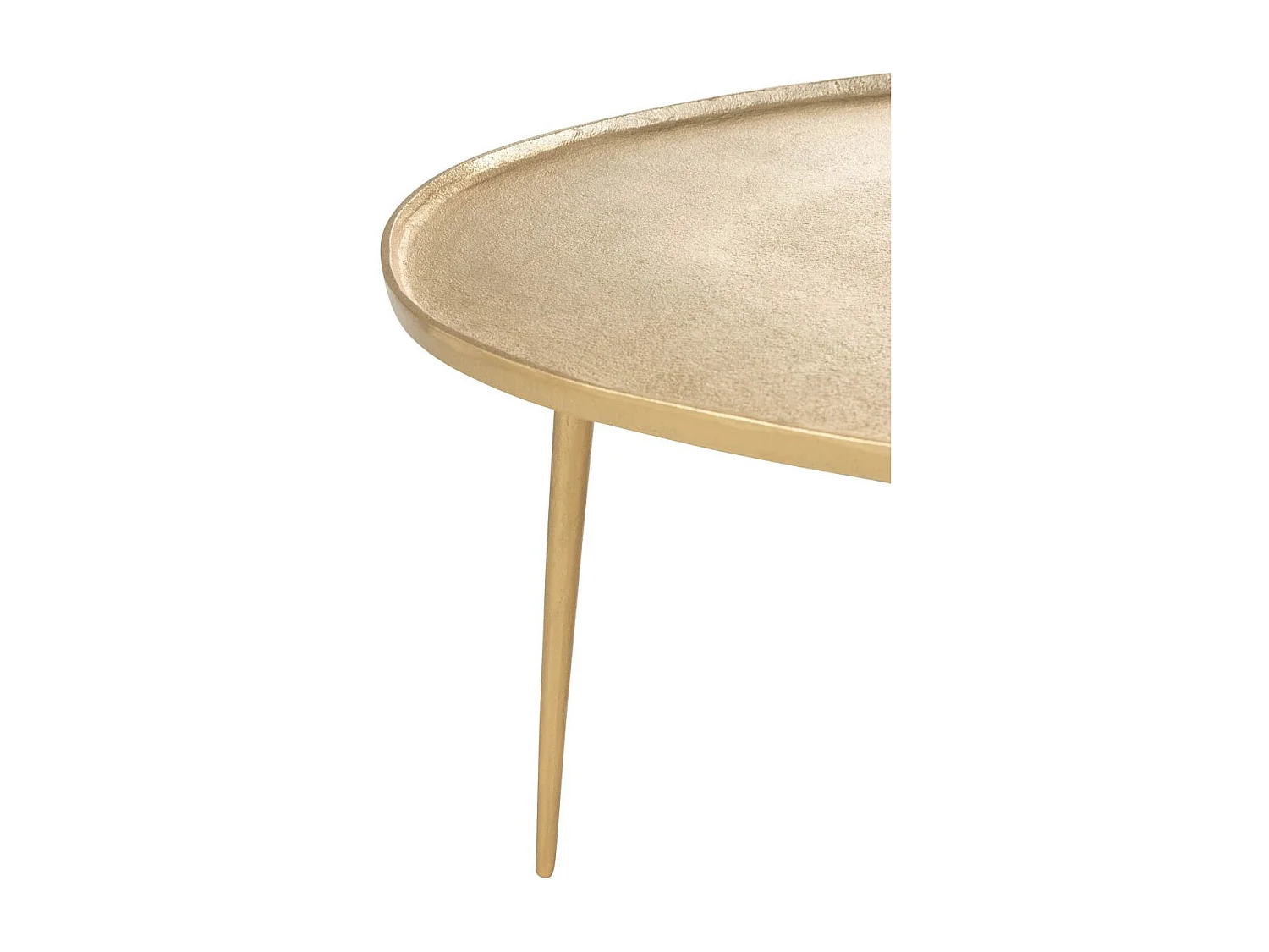 Lot de 2 Tables Basses "Vinta" 72cm Or