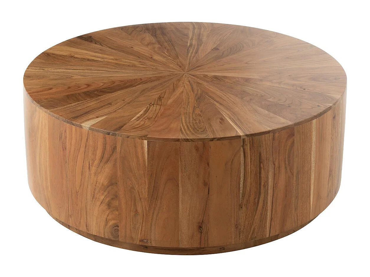 Table Basse en Bois "Glenda" 90cm Naturel