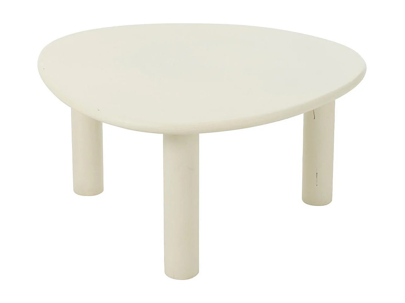 Table Basse Design "Bali" 75cm Blanc