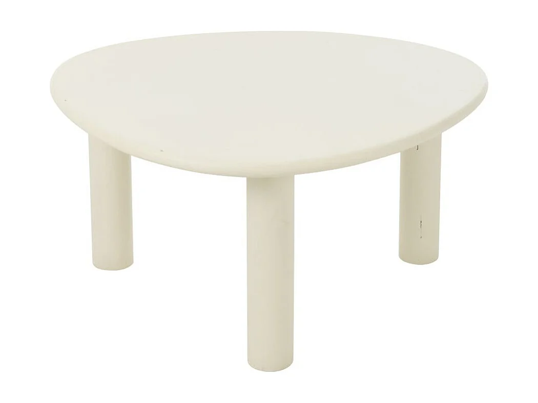 Table Basse Design "Bali" 75cm Blanc