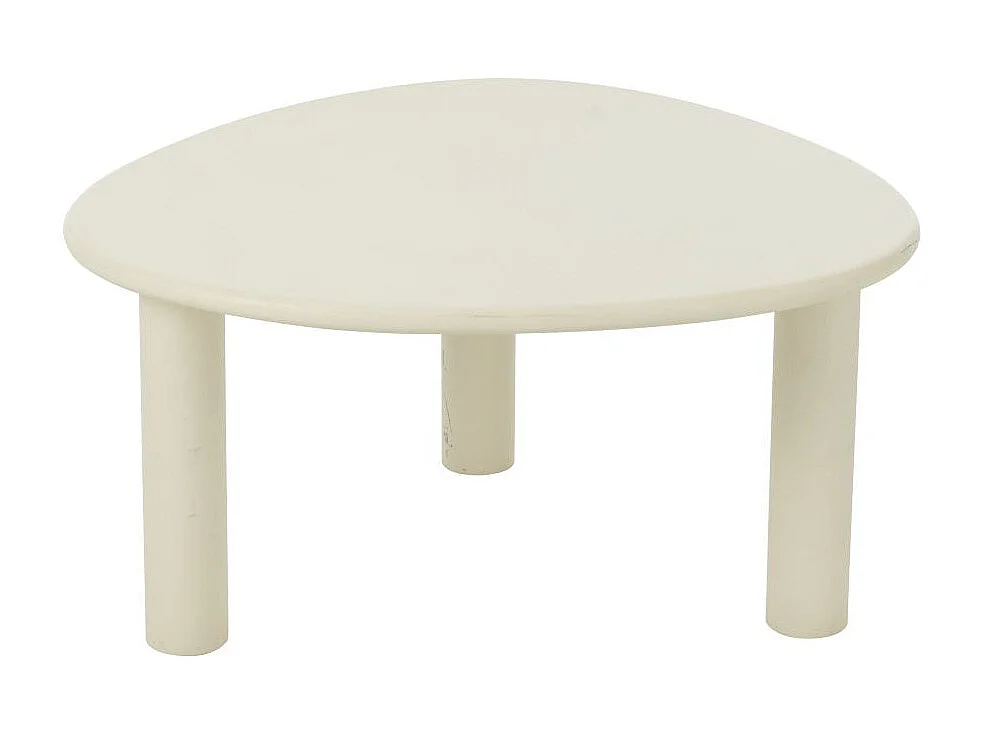 Table Basse Design "Bali" 75cm Blanc