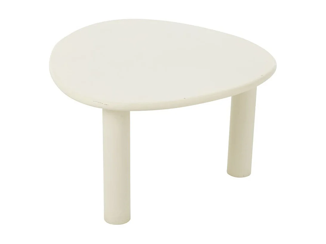 Table Basse Design "Bali" 75cm Blanc