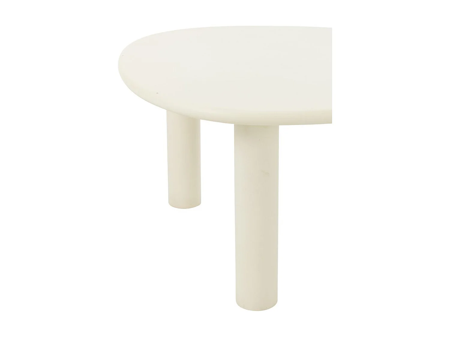 Table Basse Design "Bali" 75cm Blanc