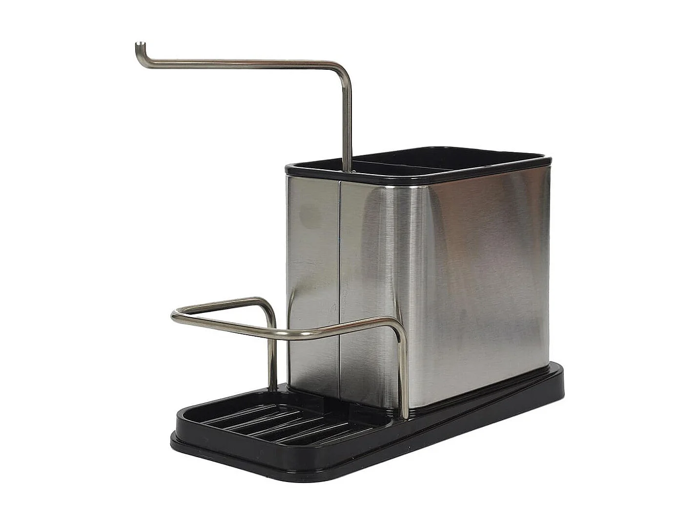 Pack Organisateur d'Evier en Inox 3-en-1 Porte-Eponge + Brosse - KITCHEN
