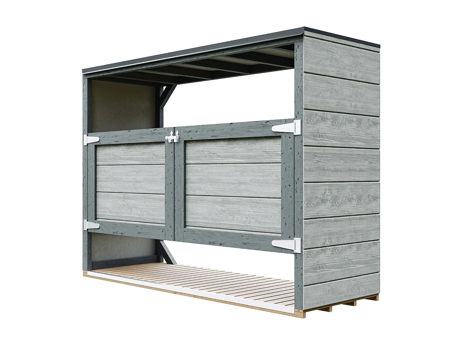 Abri de jardin pour poubelles, Cache poubelle extérieur 1,62 m² / 3x240L - M982A-TUNDRA CAVERN