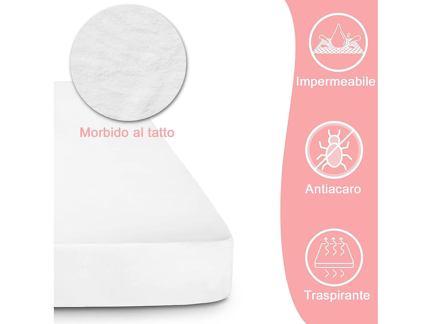 Coprimaterasso impermeabile Cool Touch 140x200 CMT2