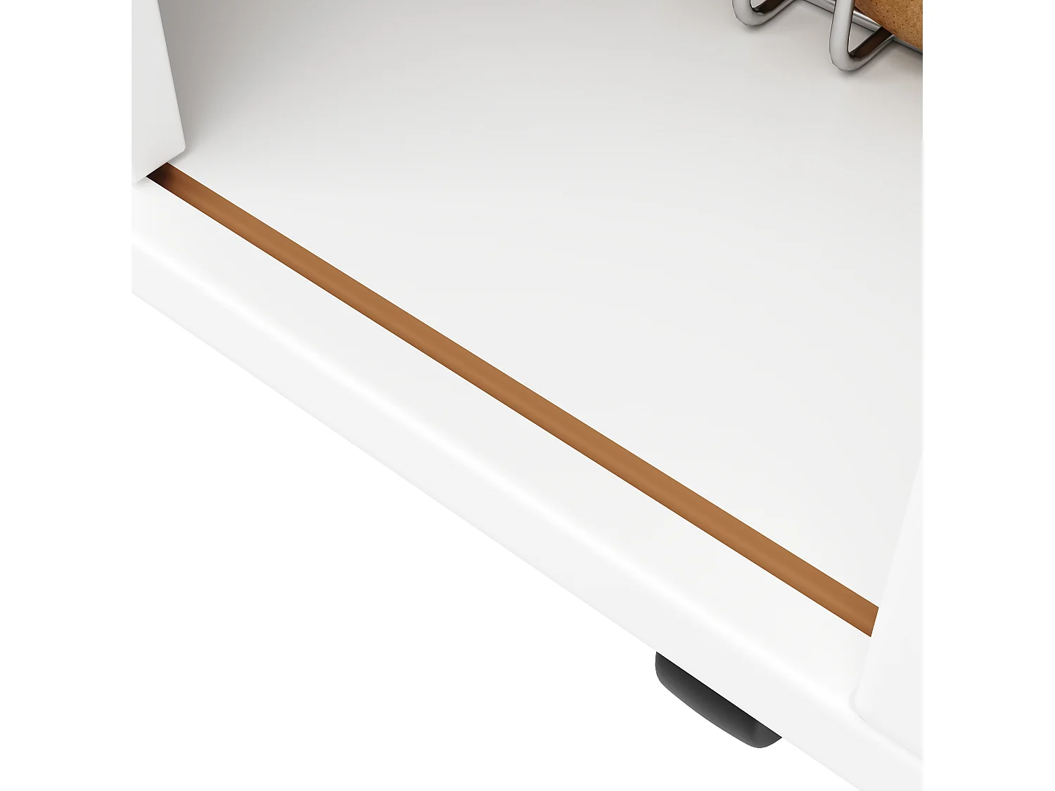 Mobile Kitchen Island - Extendable Top - 3 Drawers - With Spice Rack and Towel Rail - MDF - White