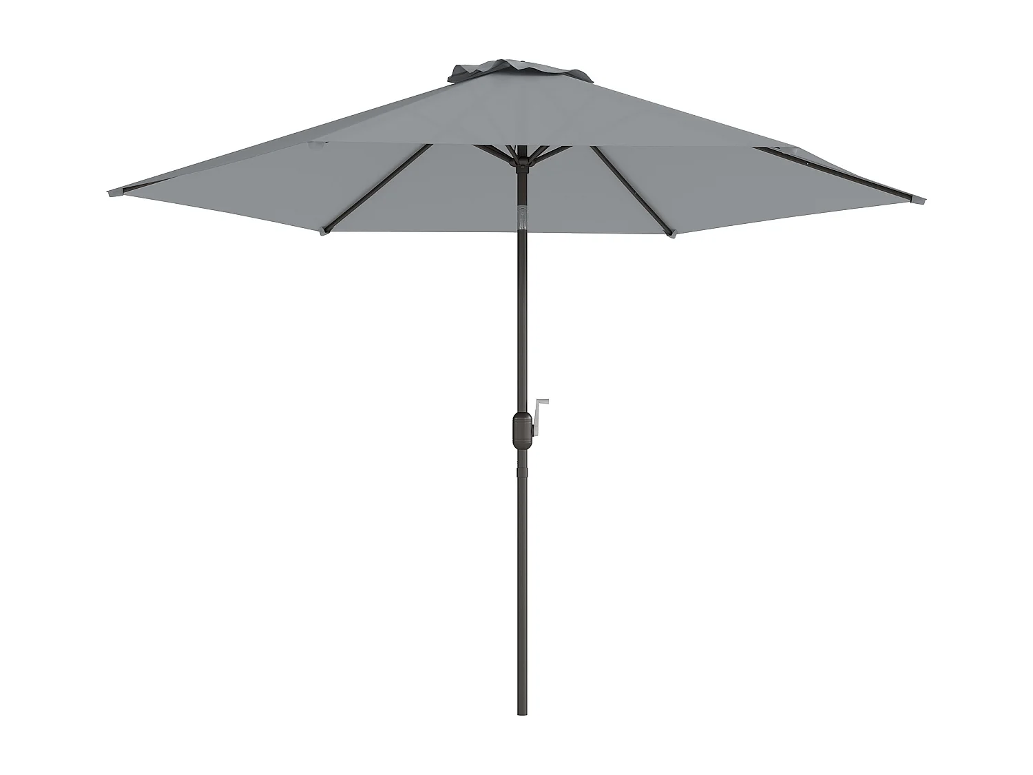 Ombrellone da giardino 3x3 m inclinabile grigio