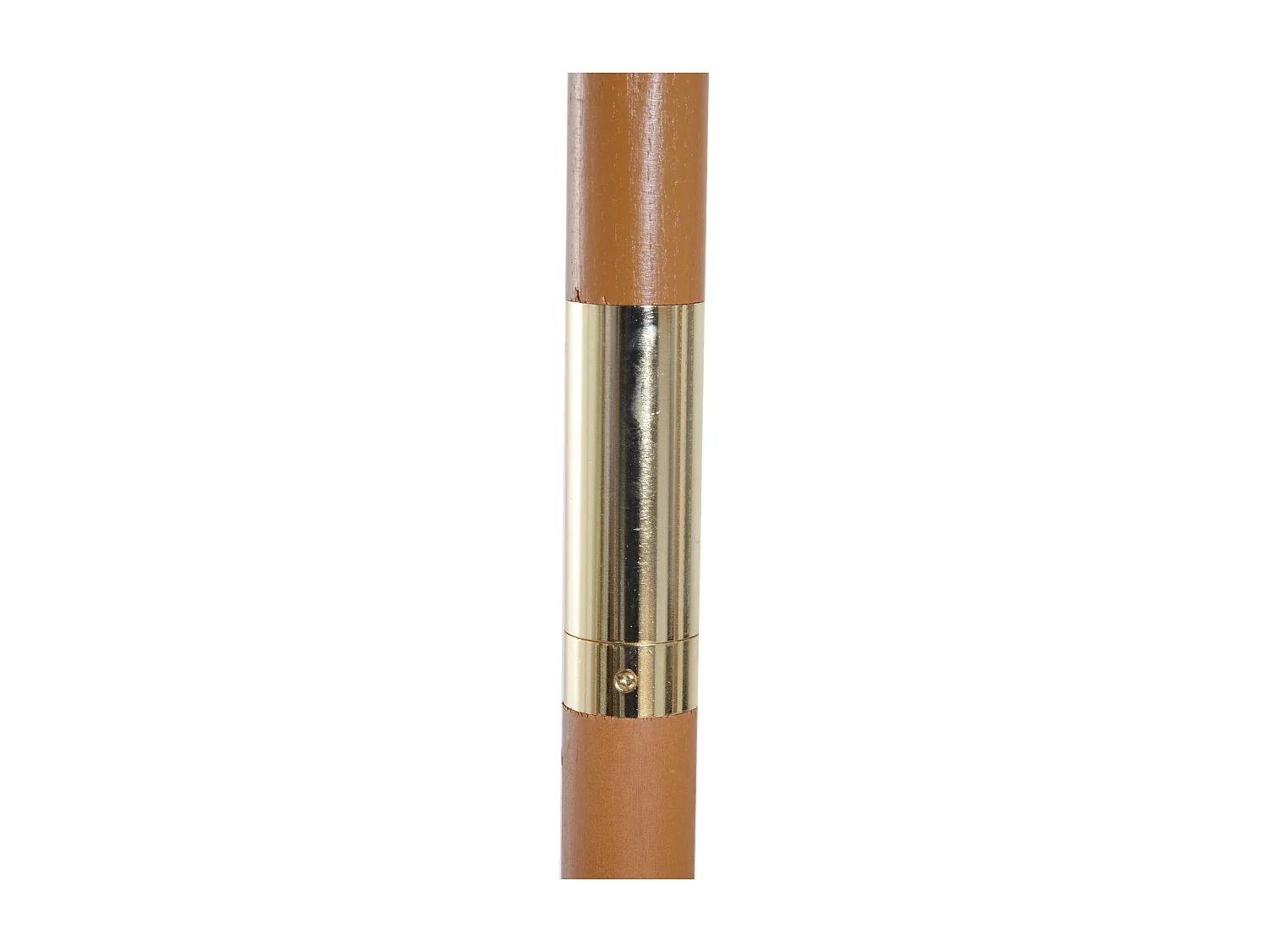 Ombrellone da giardino 2.5x2.3 m a 6 stecche marrone