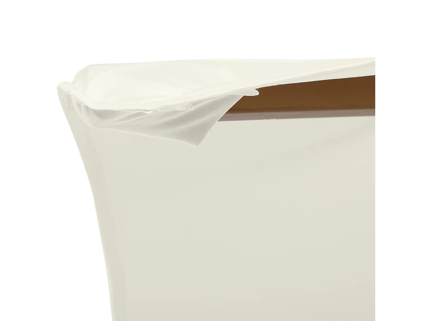 Ombrellone da giardino a 6 stecche 2.5x2.3m bianco crema