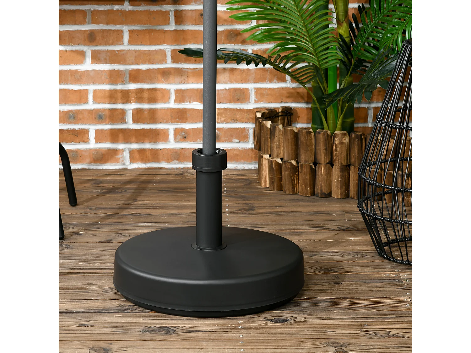 Base per ombrellone da giardino in pp max 18kg di peso nero