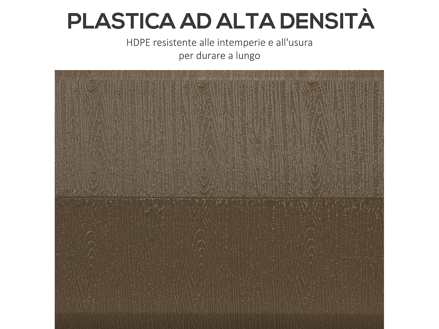 Base per ombrellone riempibile in hdpe e acciaio marrone