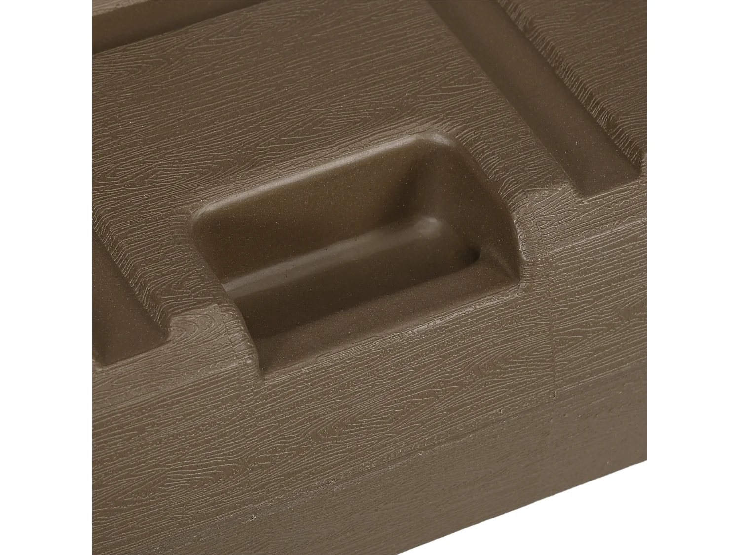 Base per ombrellone riempibile in hdpe e acciaio marrone
