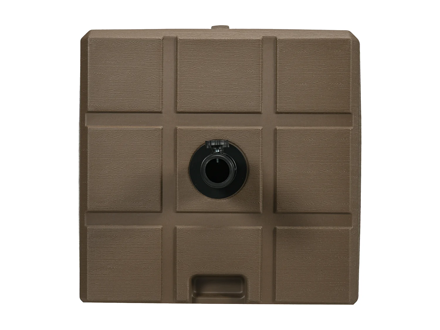 Base per ombrellone riempibile in hdpe e acciaio marrone