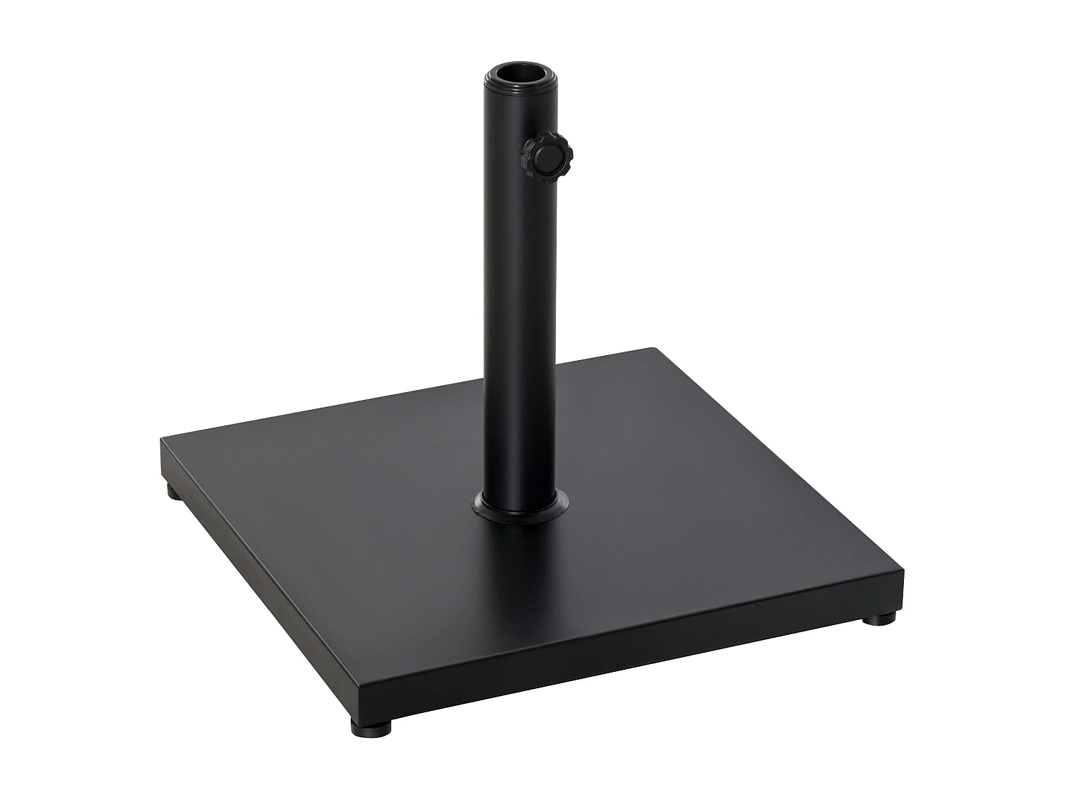 Base per ombrellone quadrata peso 18kg per pali ø3 3.5 3.8 cm