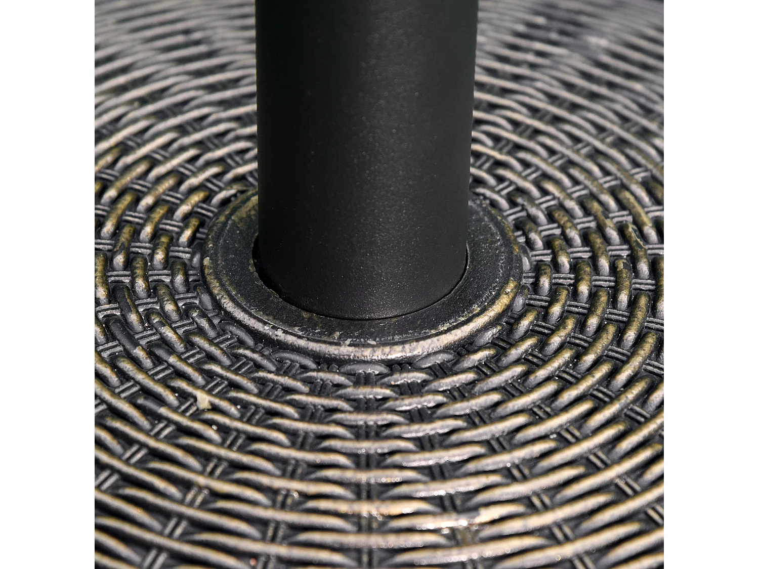 Base per ombrellone da giardino da 14 kg con effetto rattan bronzo