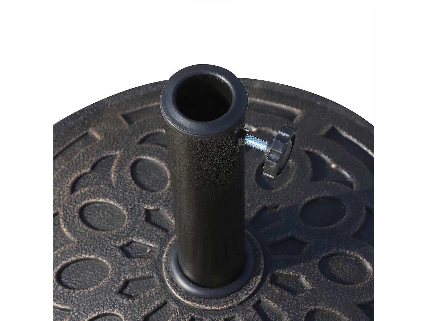 Base per ombrellone 12kg in resina ø48.5cm per pali 38-48mm