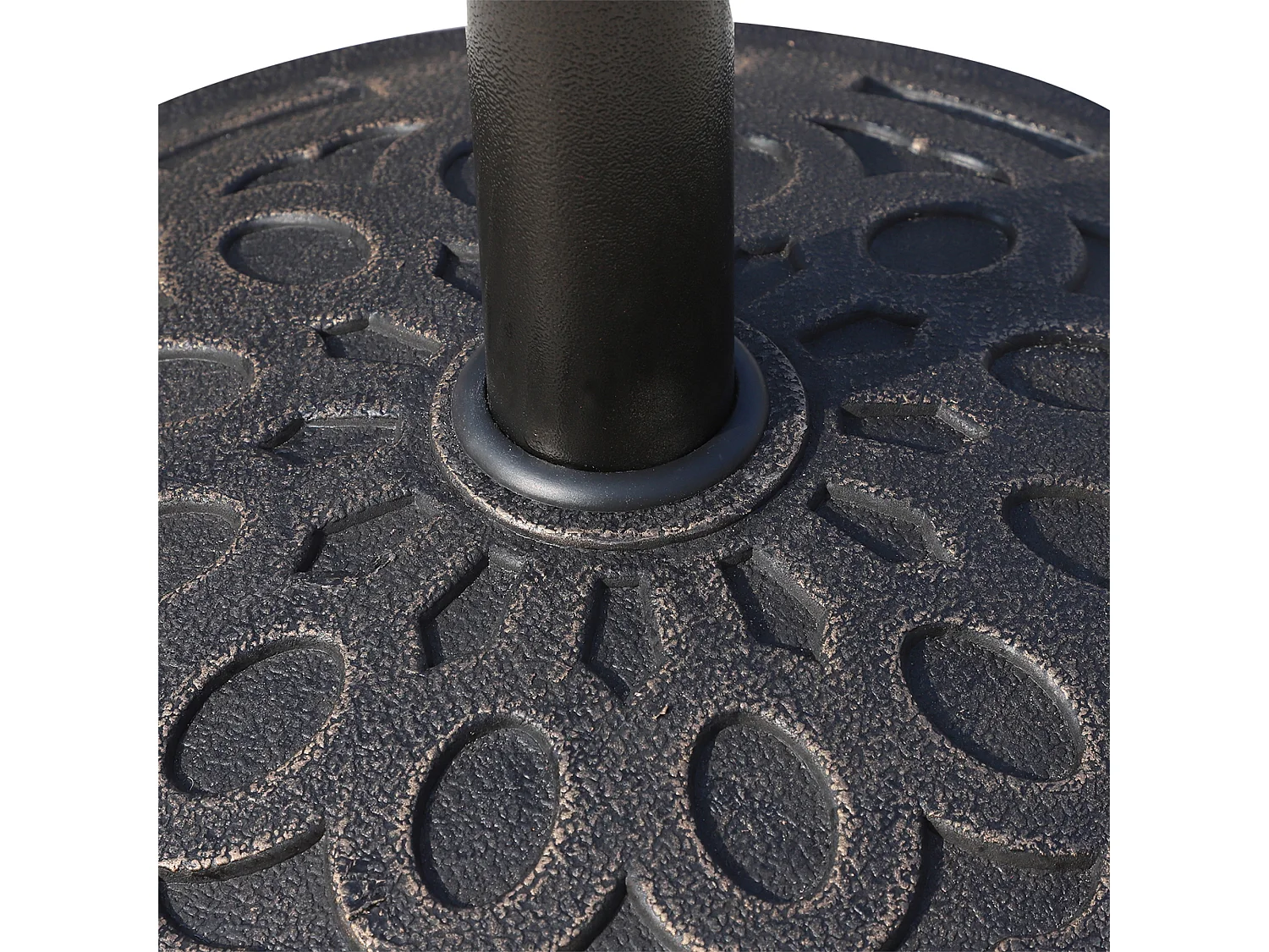 Base per ombrellone 12kg in resina ø48.5cm per pali 38-48mm