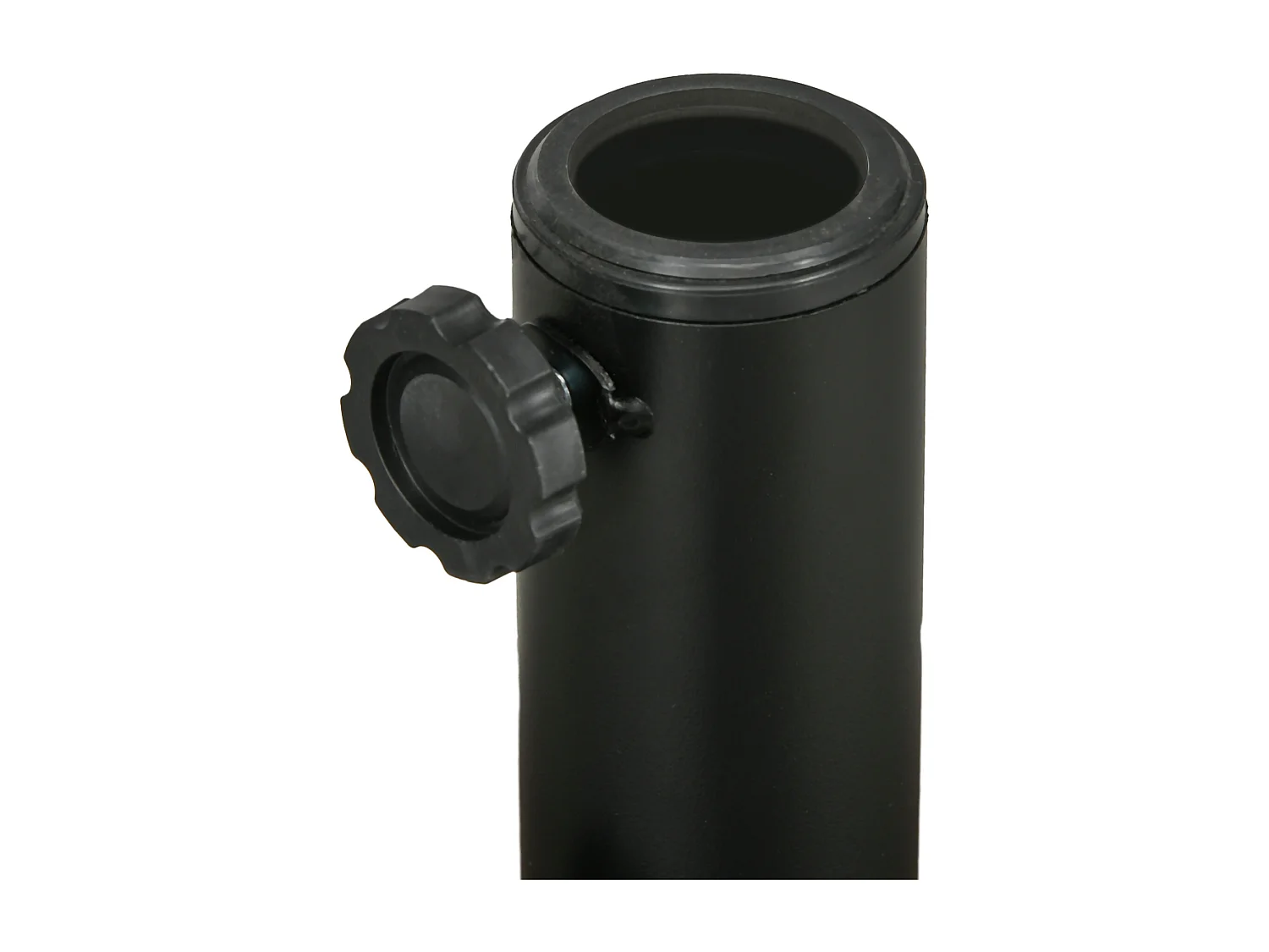 Base per ombrellone con manopole incorporate in hdpe e acciaio marrone