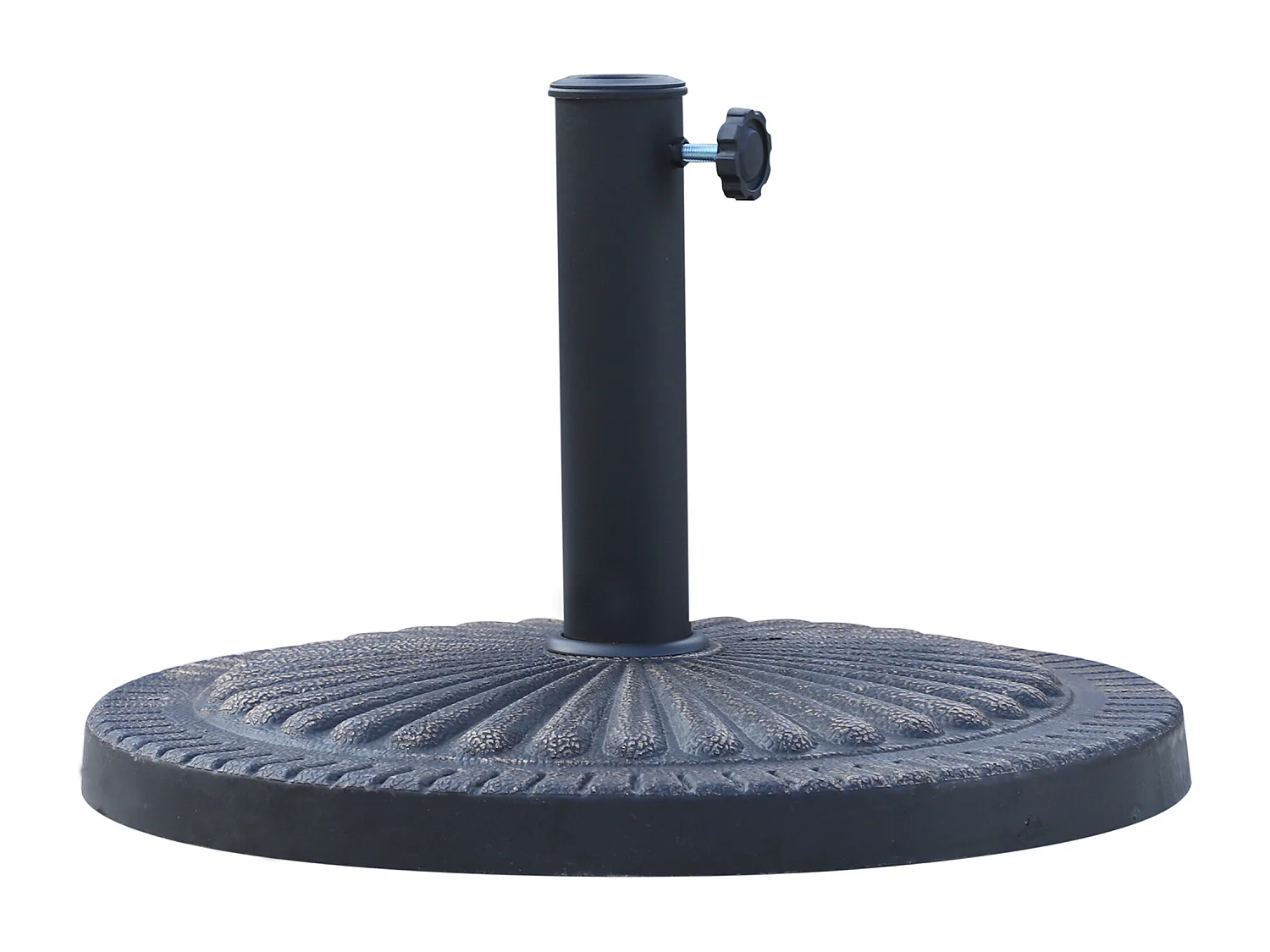 Base ombrellone rotonda per pali ø38-48mm con decorazione