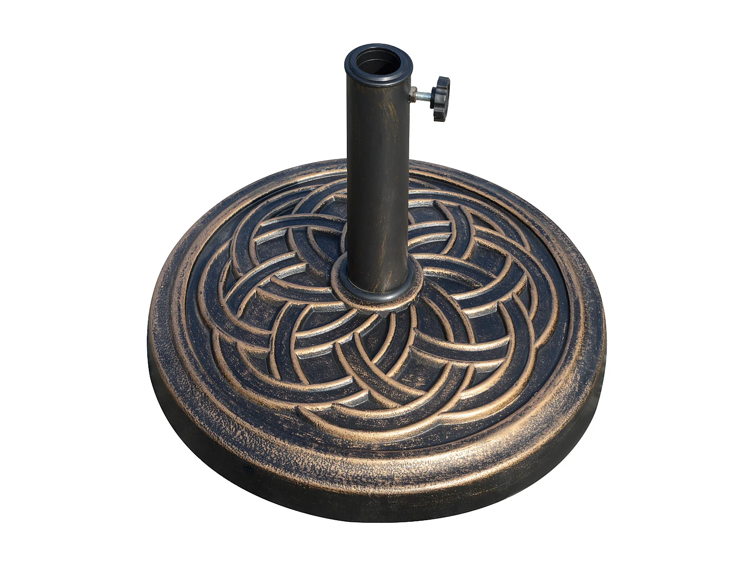 Base per ombrellone ø45cm da 12kg per pali da 38mm e 48mm