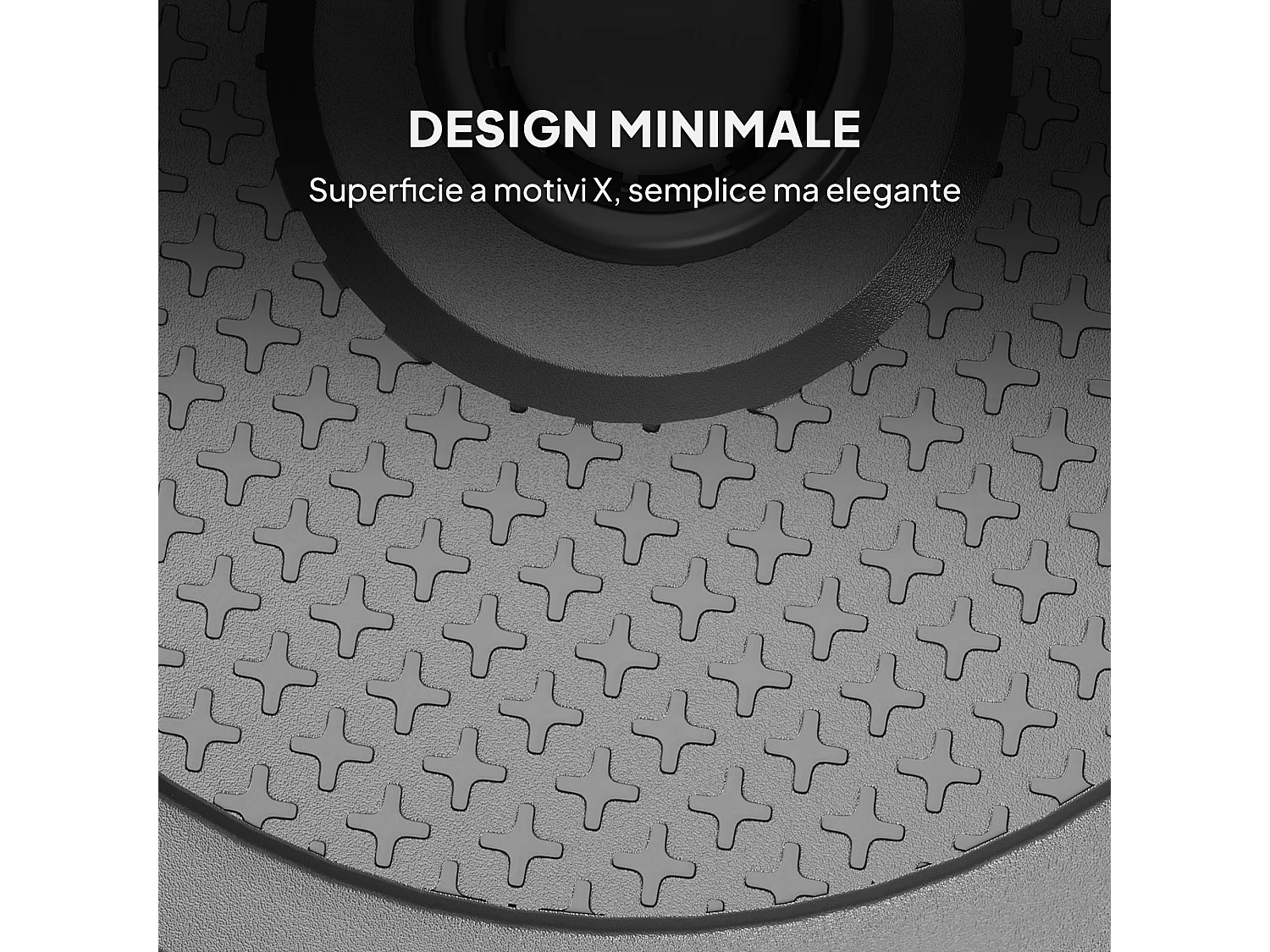 Base per ombrellone rotonda da 22kg per pali da 38-48mm nero