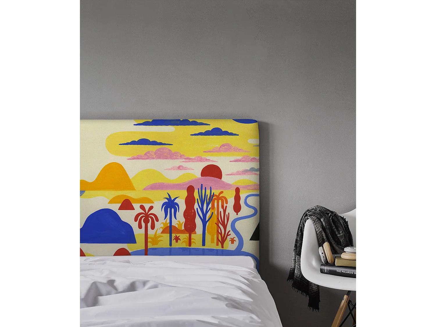BELLECOUR LITERIE | Tête de lit déhoussable PALM SPRINGS 160x110 cm