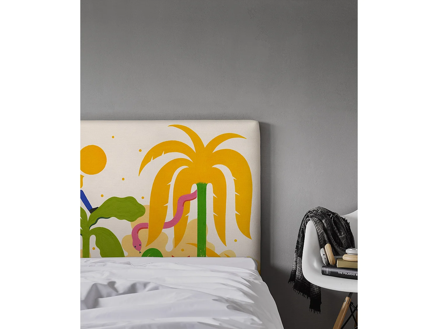 BELLECOUR LITERIE | Tête de lit déhoussable MELOPEE TROPICALE 160x110 cm