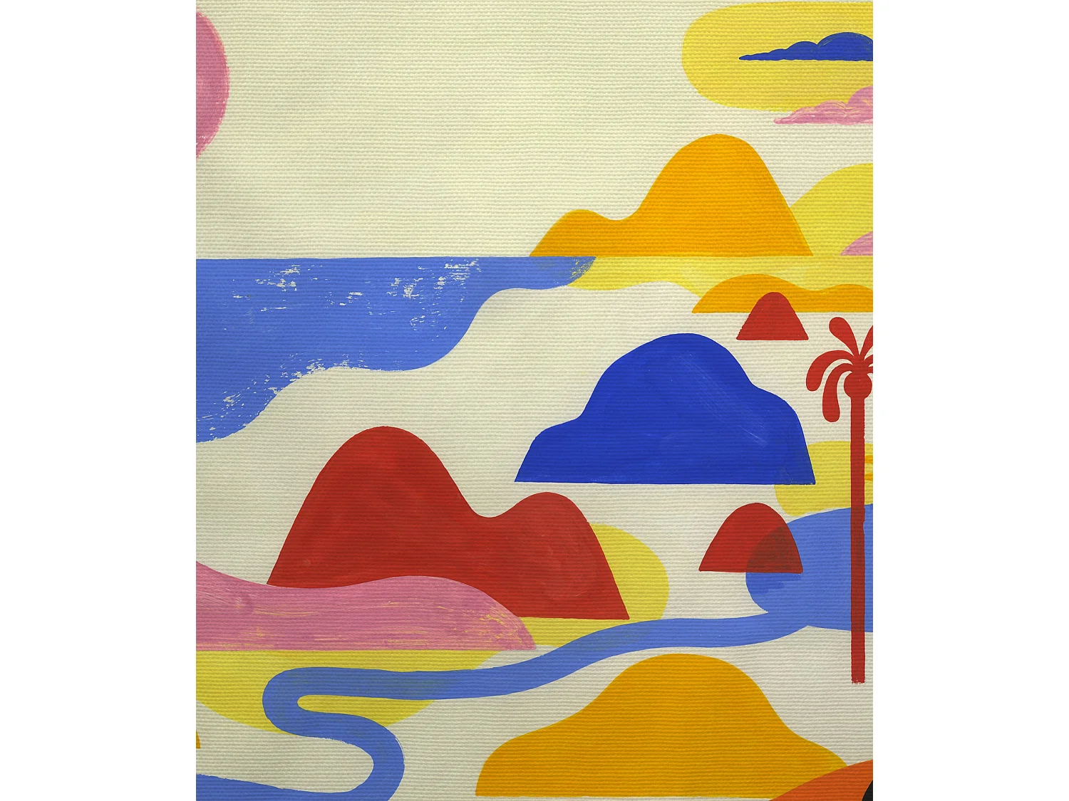 BELLECOUR LITERIE | Tête de lit déhoussable PALM SPRINGS 140x110 cm