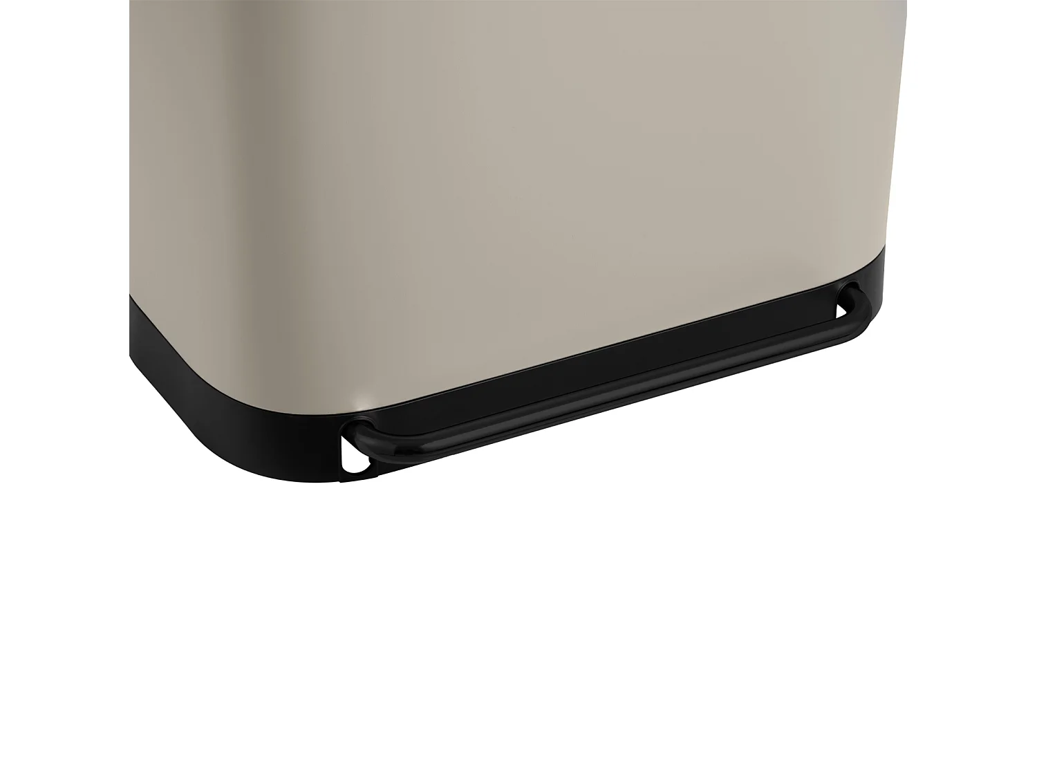 SVITA MLT2X30 Poubelle à pédale 60l 2 compartiments avec couvercle taupe