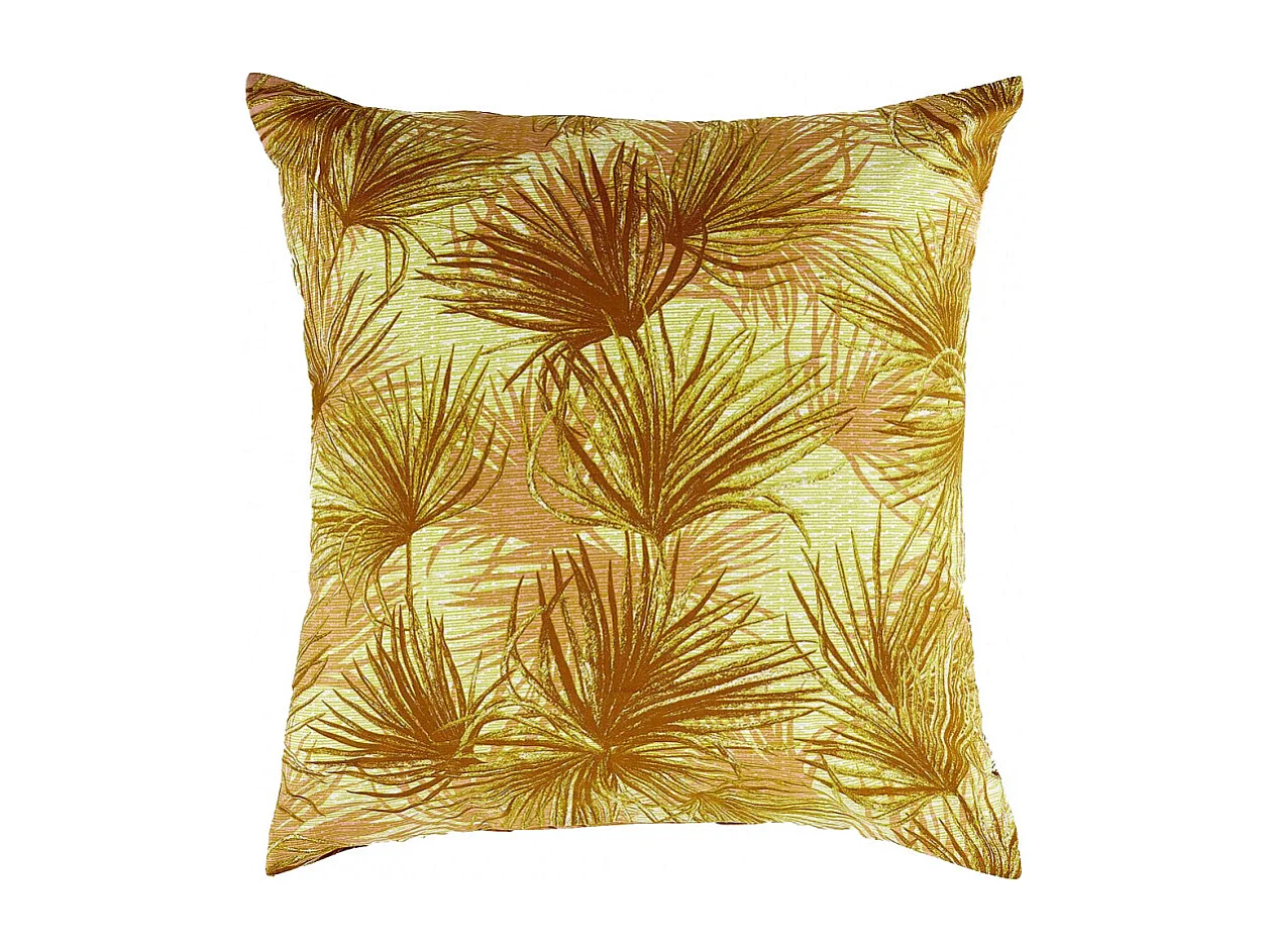 Housse de couette, 2 taies coton motif palmes 240 x 220 cm - PALM 8545