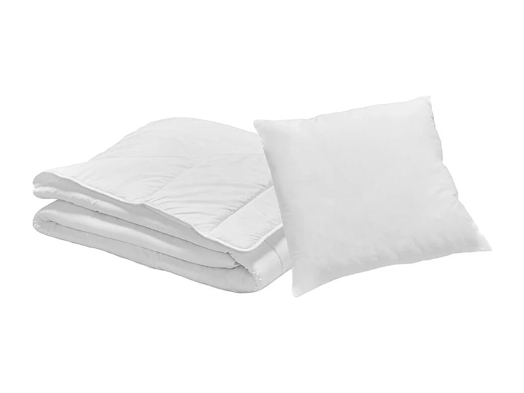 Pack Anti-transpiration Couette légère 140x200cm + Oreiller moelleux 60x60cm